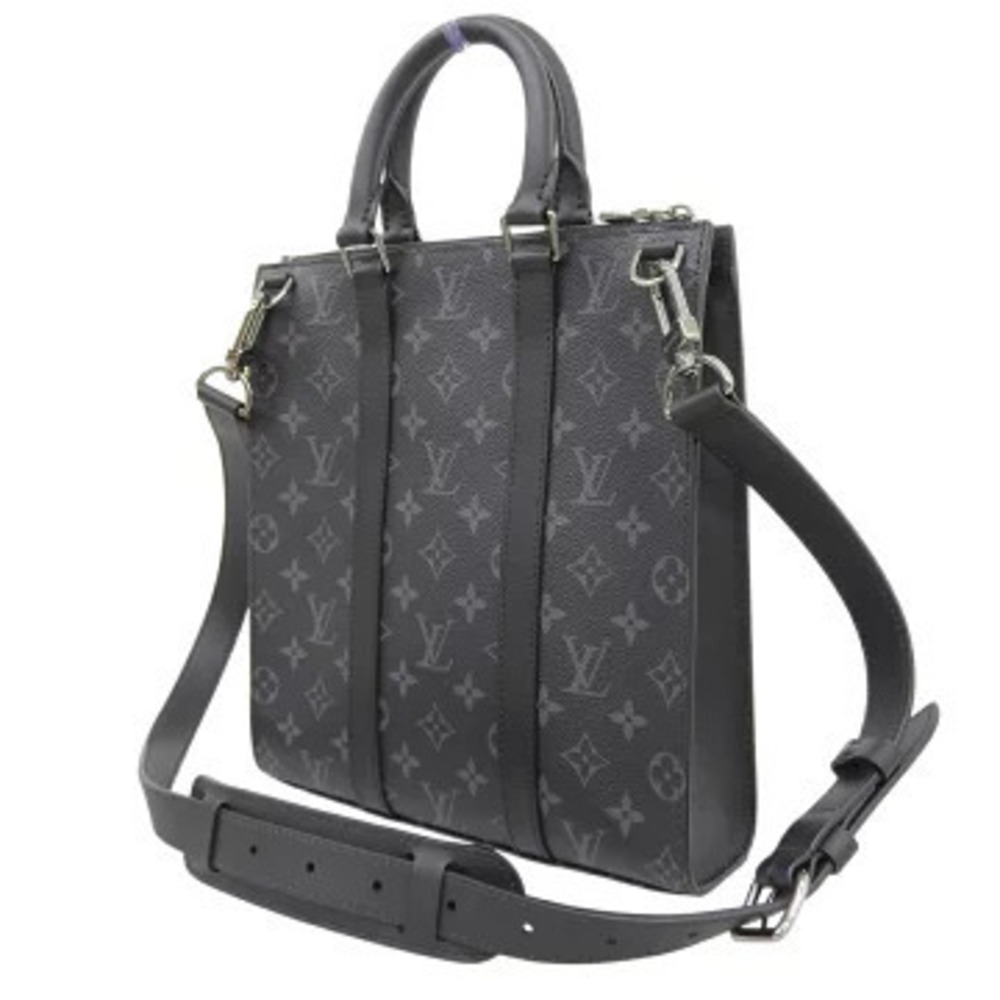 Louis Vuitton Monogram Black Shoulder Plat Eclipse Handbag Crossbody Sac Bag